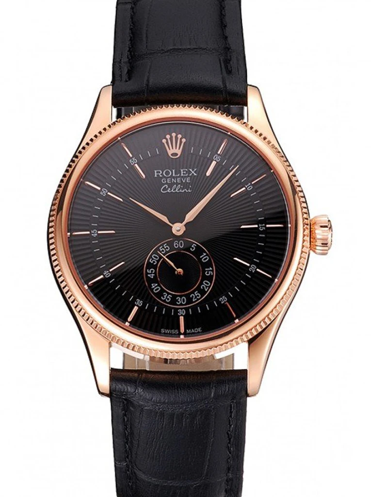 Rolex Cellini 38mm Black Dial - REP016792