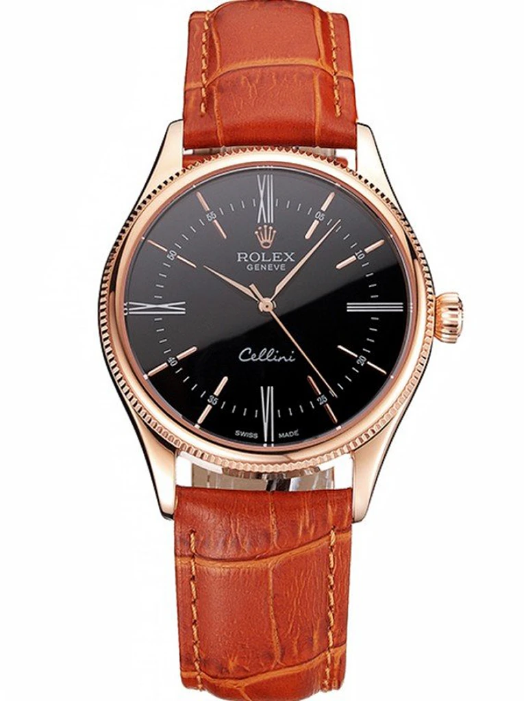 Rolex Cellini 38mm Black Dial - REP016794