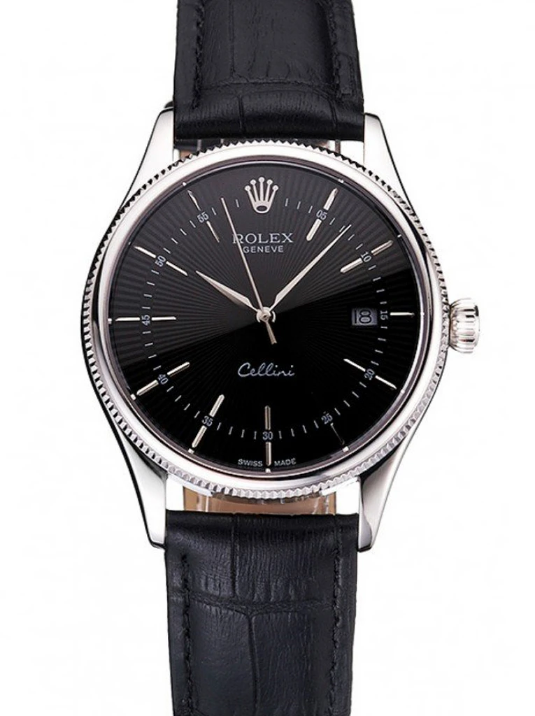 Rolex Cellini 38mm Black Dial - REP016796