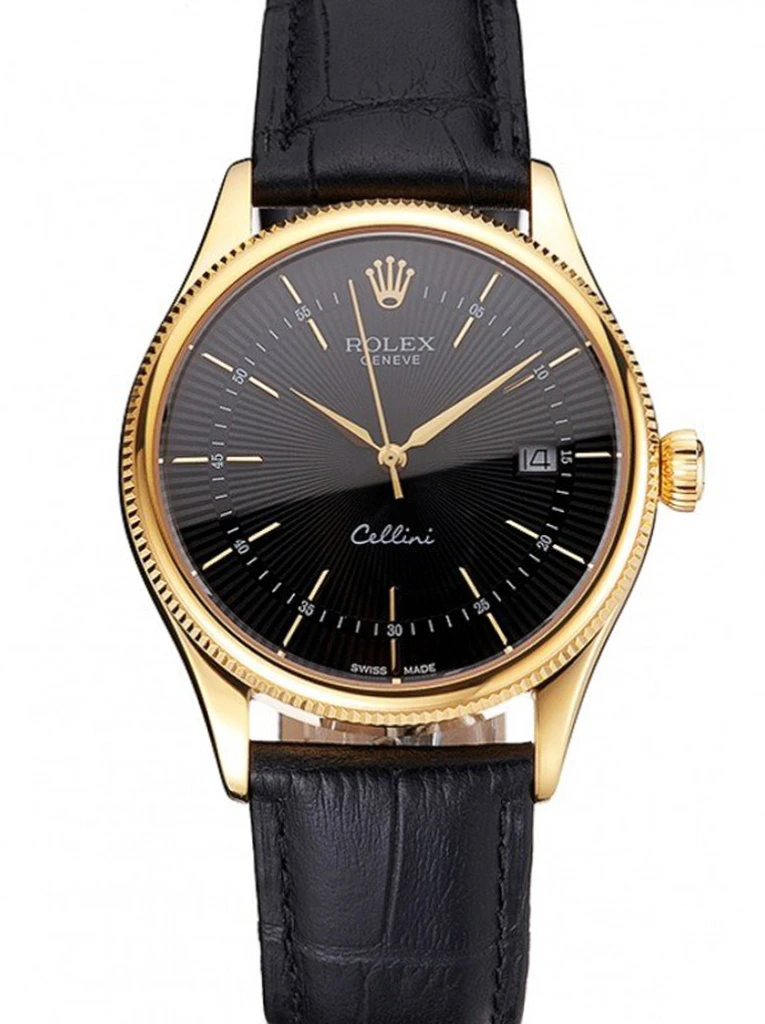 Rolex Cellini 38mm Black Dial - Timeless Style