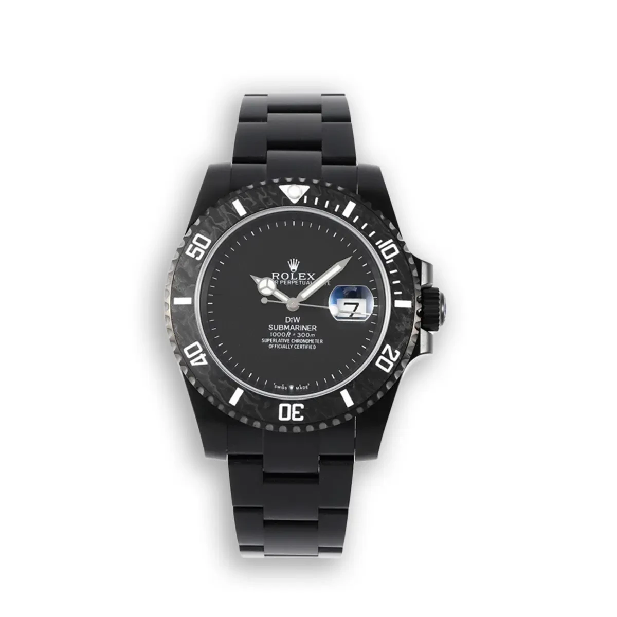 DIW Submariner Parakeet 116610LB Black Dial Dive Watch