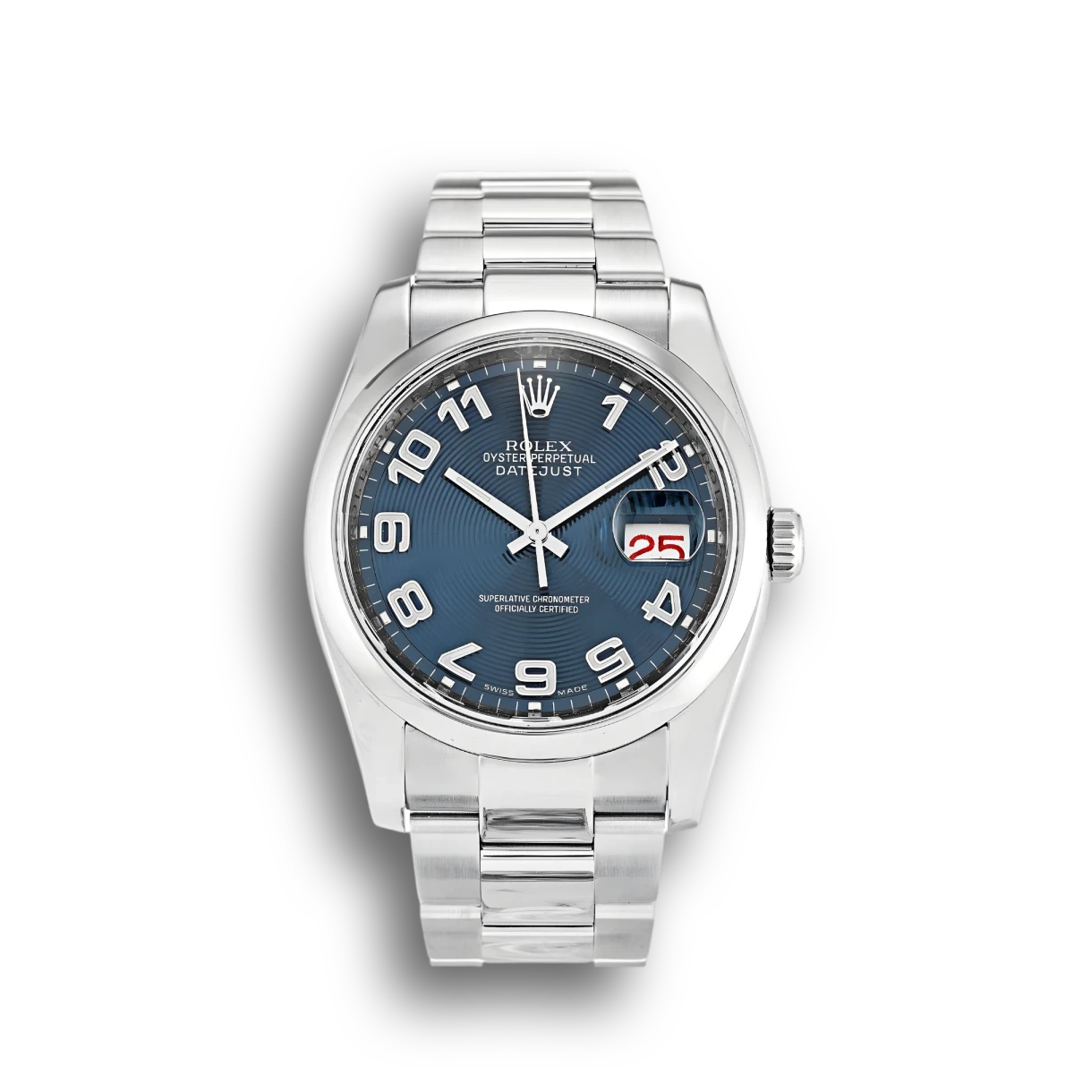 Rolex Datejust 116200 36mm Concentric Blue Dial Watch