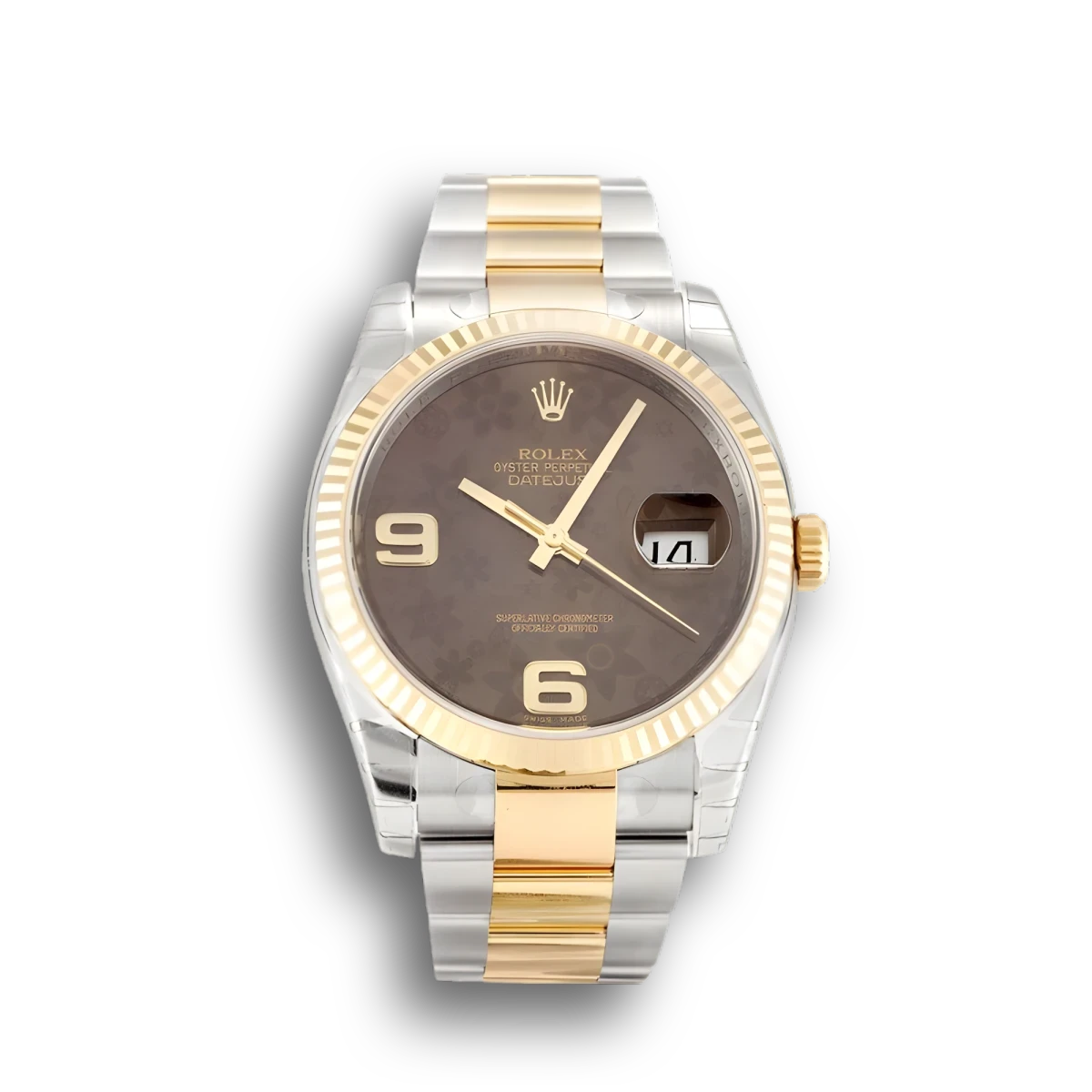 Rolex Datejust 116233 36mm Champagne Floral Dial Watch