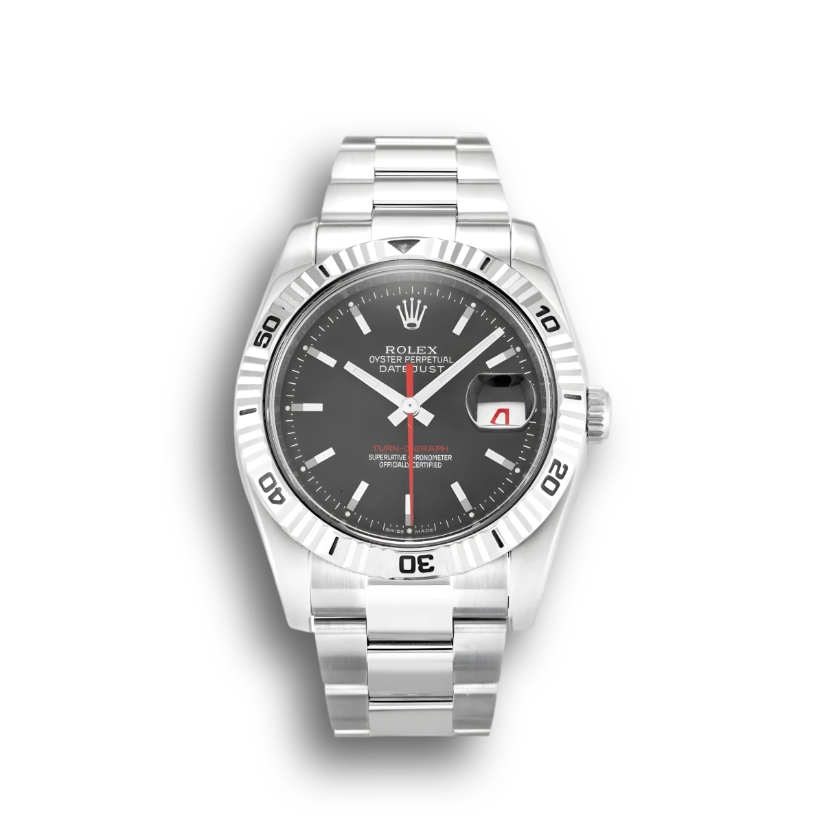Rolex Datejust Turn-O-Graph 116264 - 36mm Grey Dial