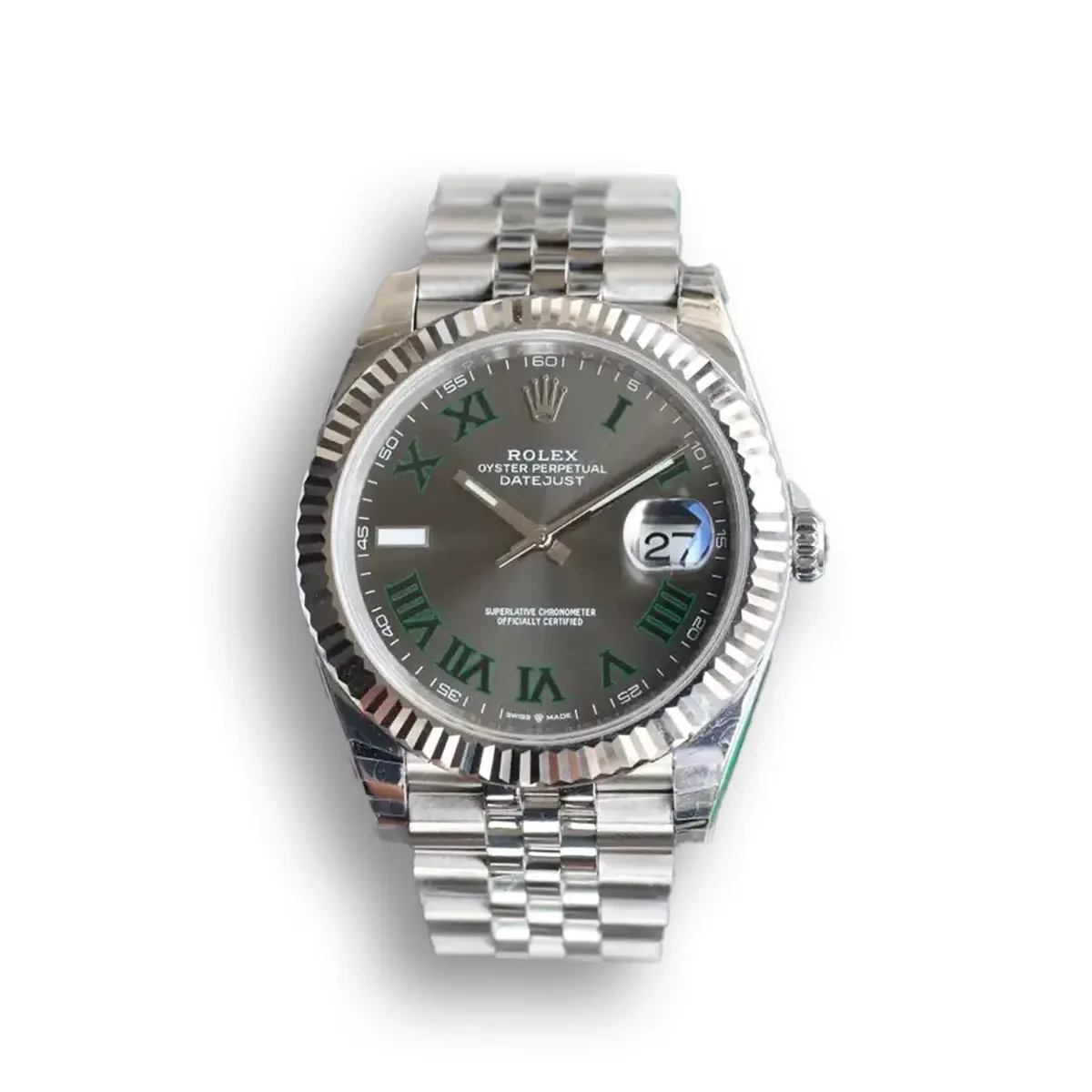 Rolex Datejust 126331 41mm Slate Set Diamond Dial Watch