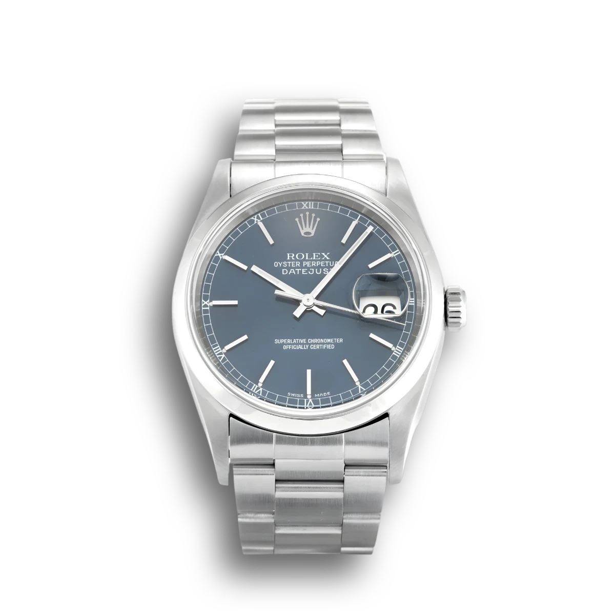 Rolex Datejust 16200 Stainless Steel 36mm Blue Dial