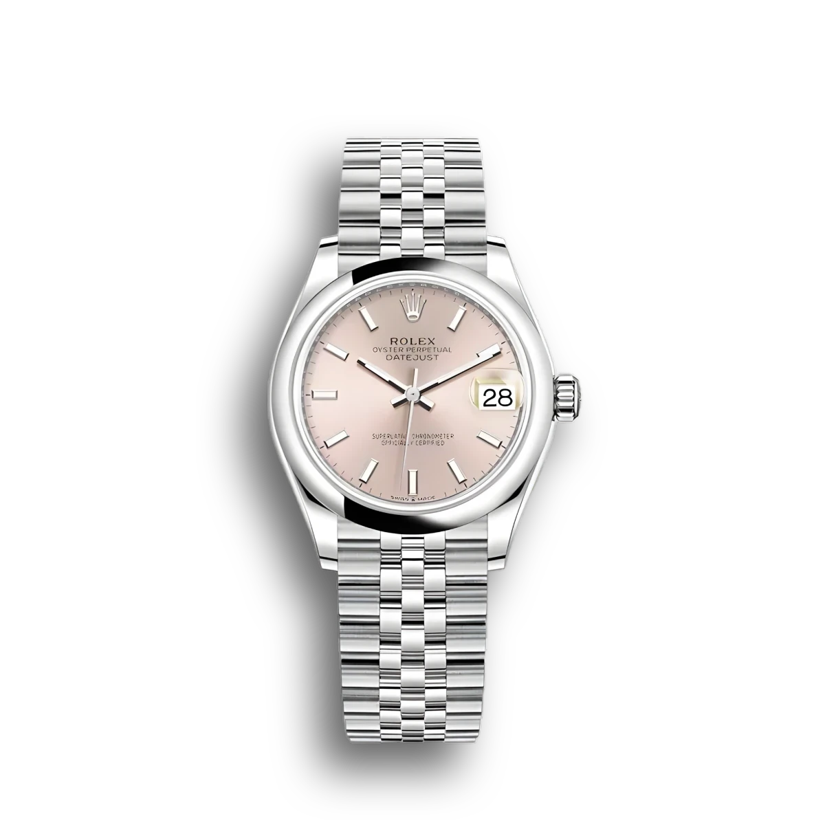 Rolex Datejust 278240 31mm Pink Dial Steel Watch