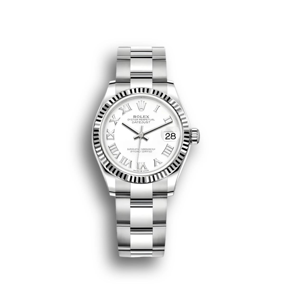 Rolex Datejust 278274 31mm White Dial Steel Watch