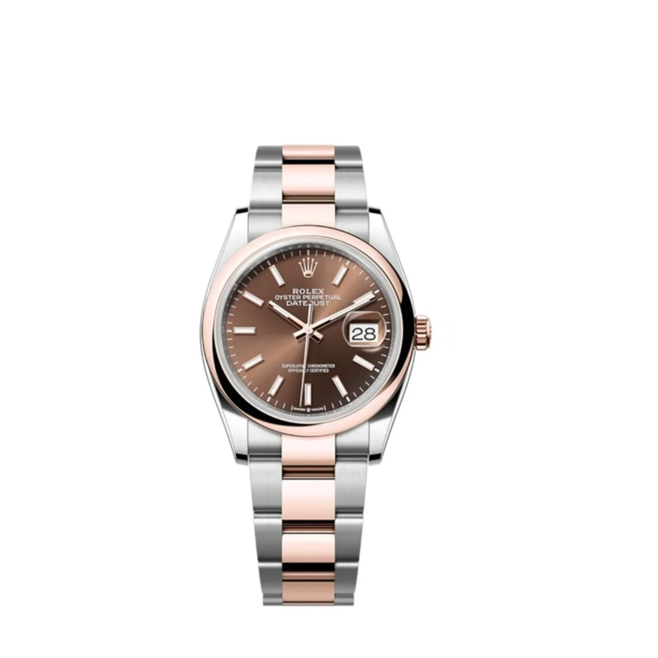 Rolex Datejust 126201 36mm - Chocolate Dial on Rose Gold