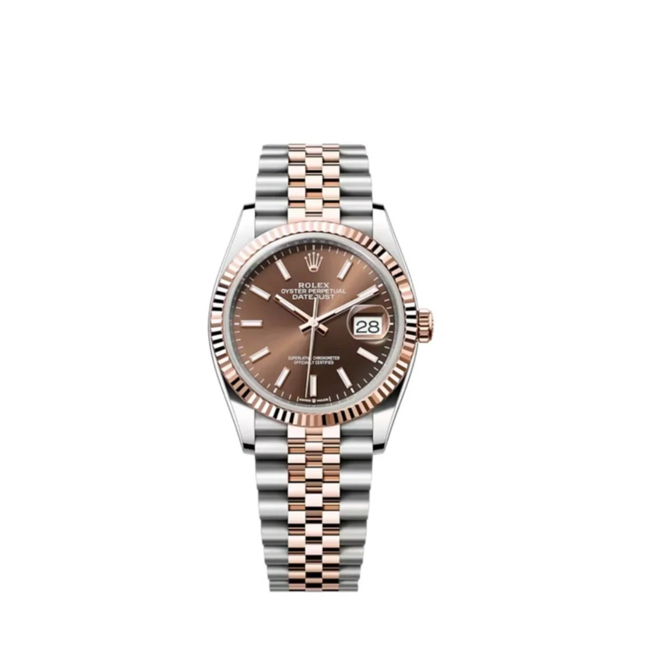 Rolex Datejust 126231 36mm - Warm Chocolate Dial Everose Gold