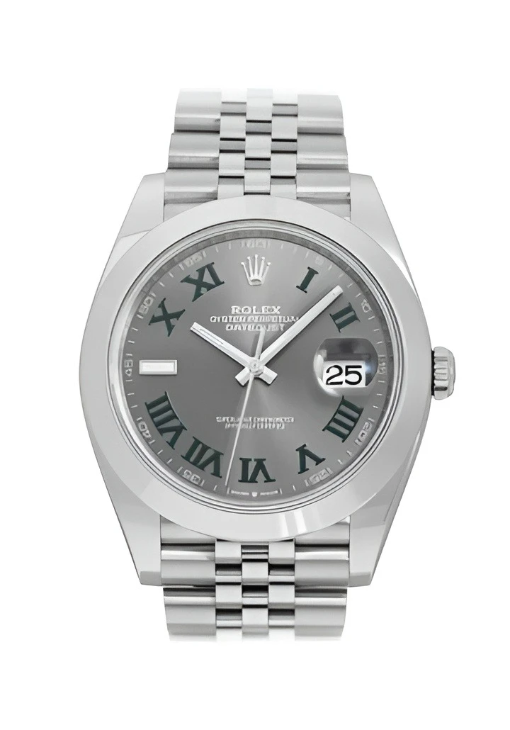 Rolex Datejust 126300 41mm - Rhodium Wimbledon Dial on Jubilee