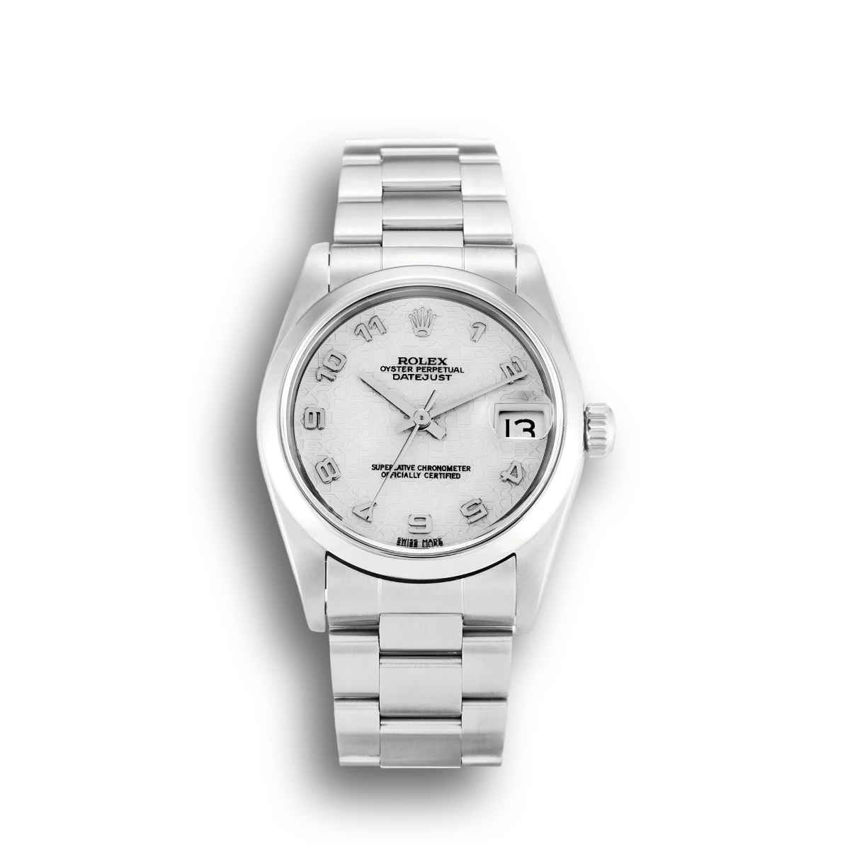 Rolex Datejust 68240 Stainless Steel Mid-Size 30mm Ivory Dial