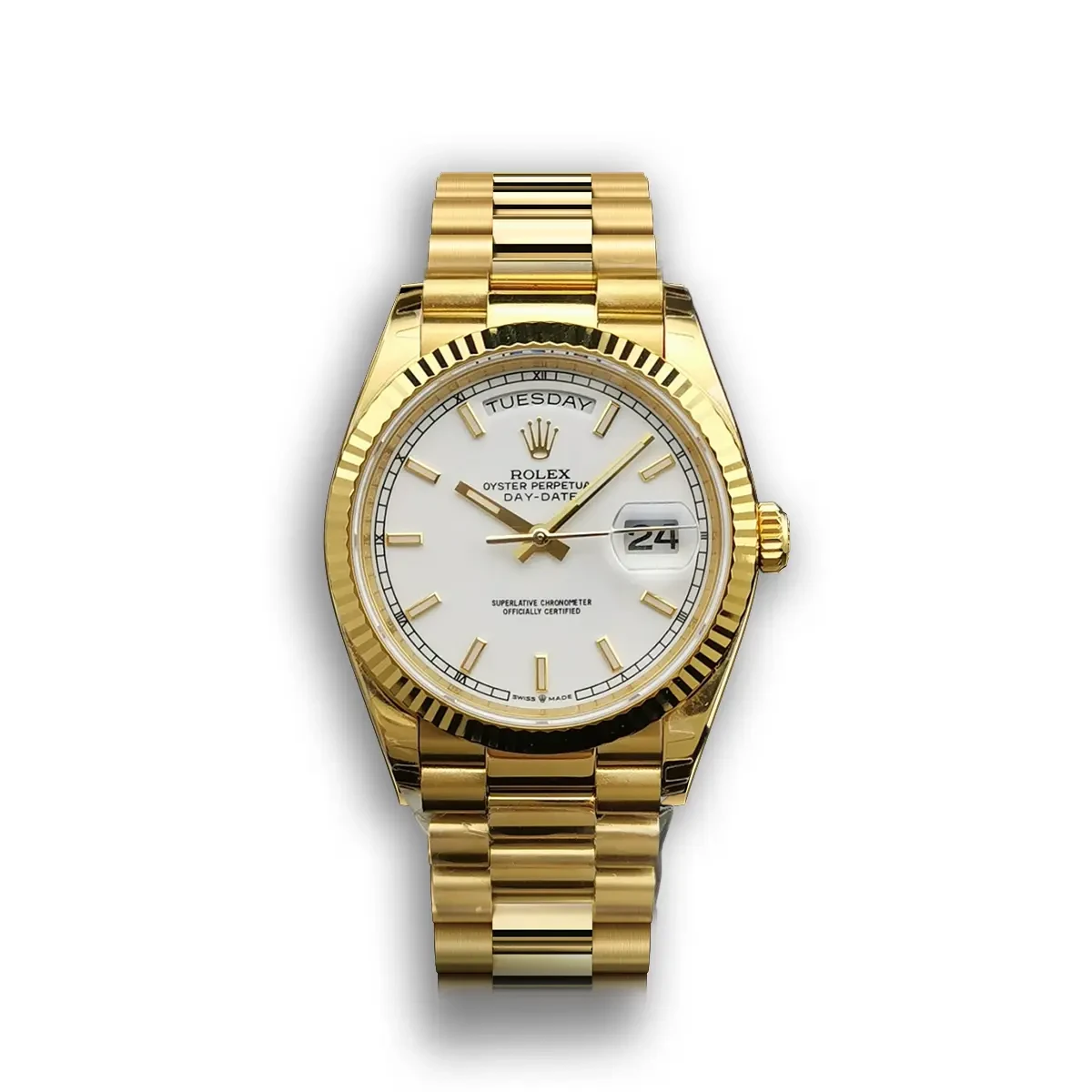 Rolex Day-Date 116610 36mm White Dial