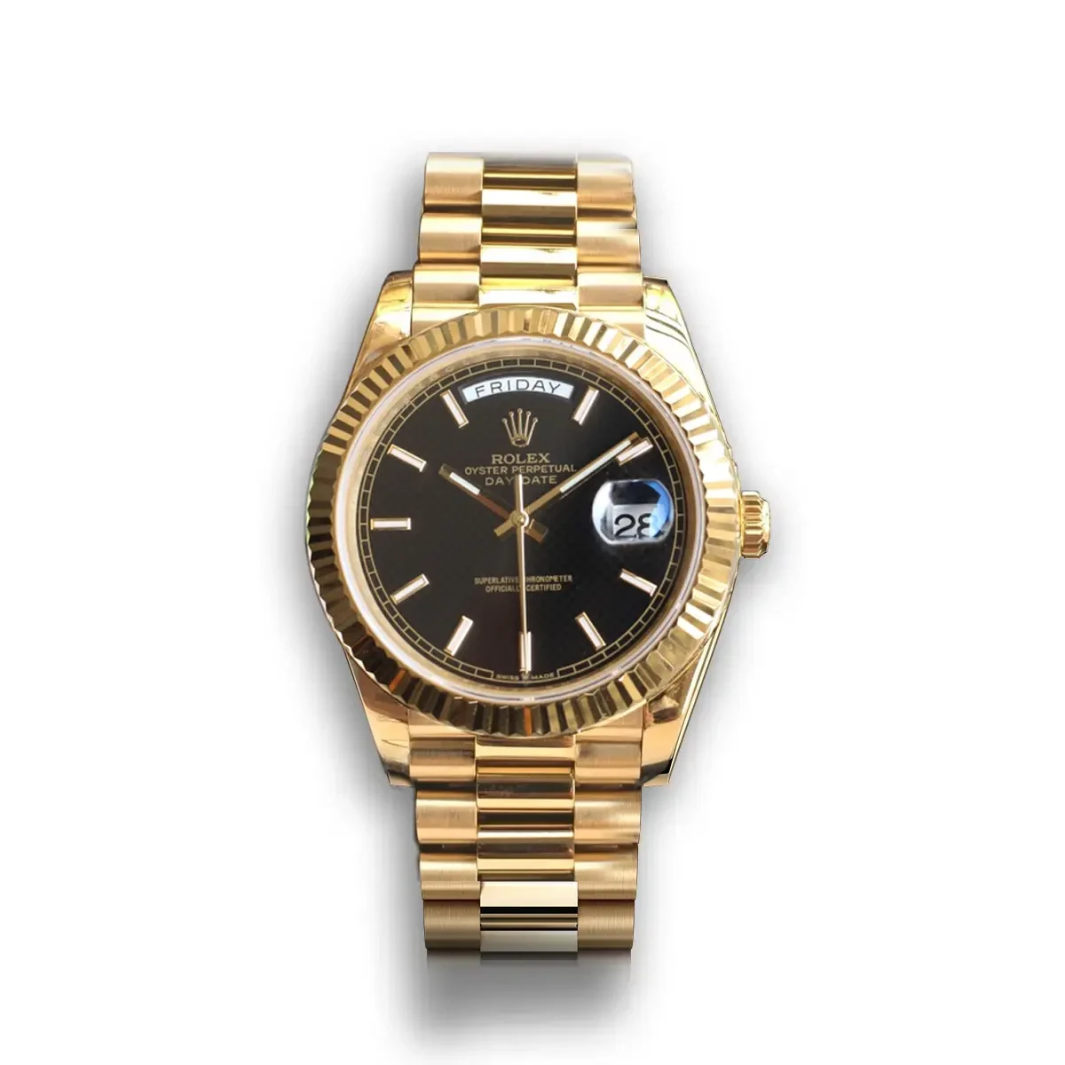 Rolex Day-Date 126331 40mm Black Motif Dial