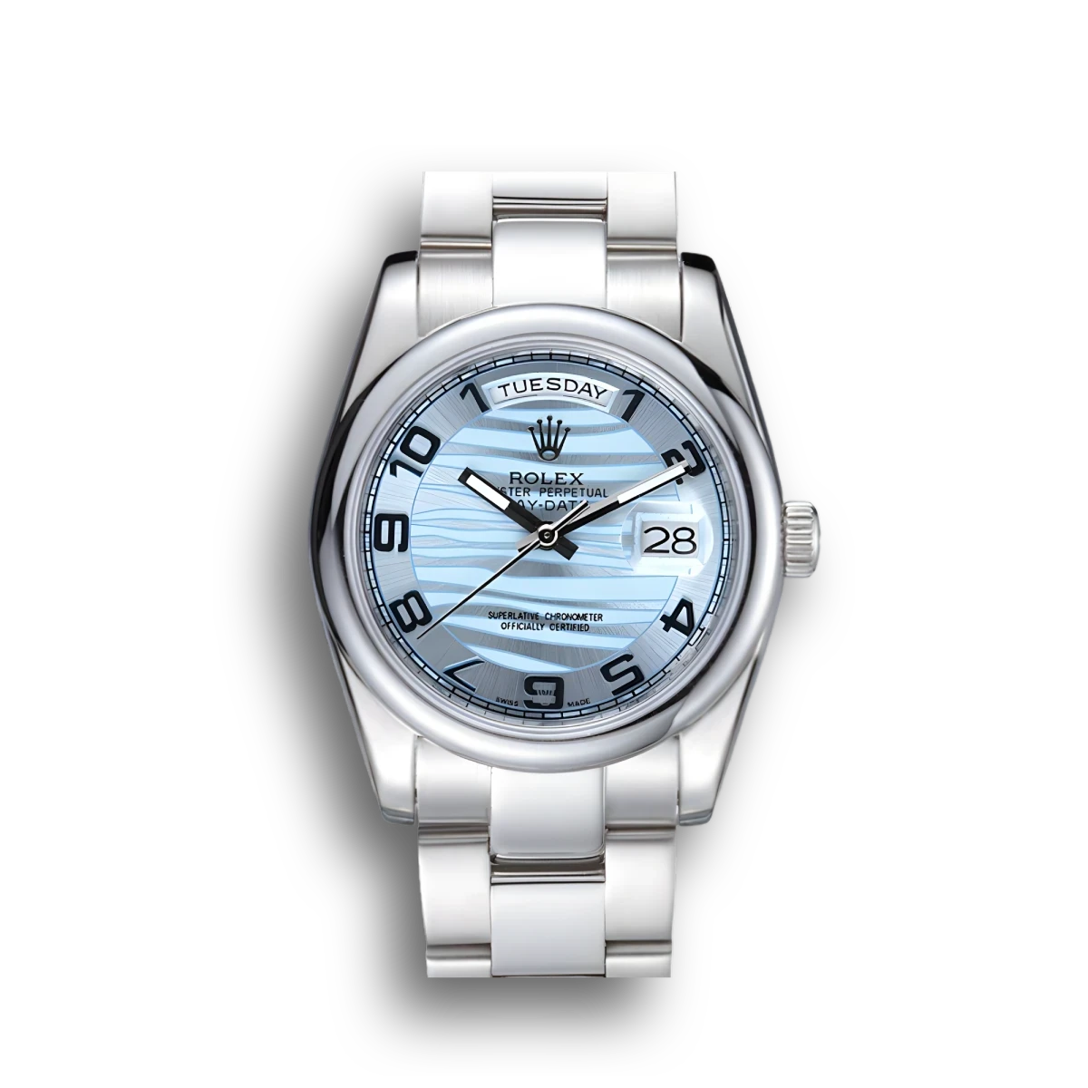 Rolex Day-Date 7470 36mm Blue Dial Watch