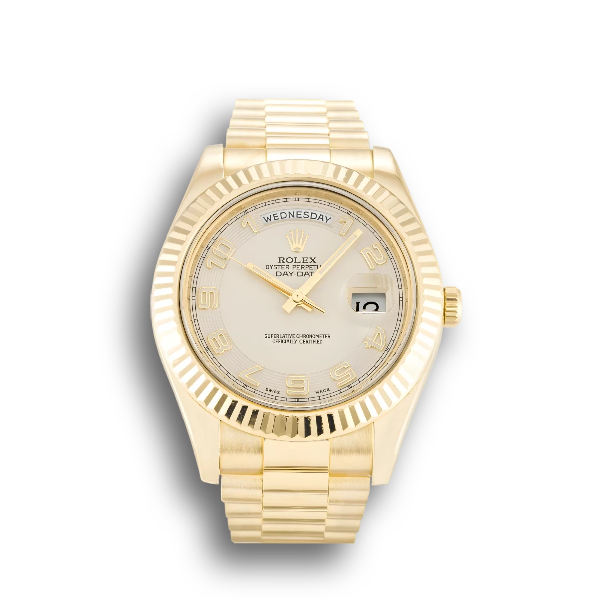 Rolex Day-Date II 218238 40mm Ivory Dial Watch
