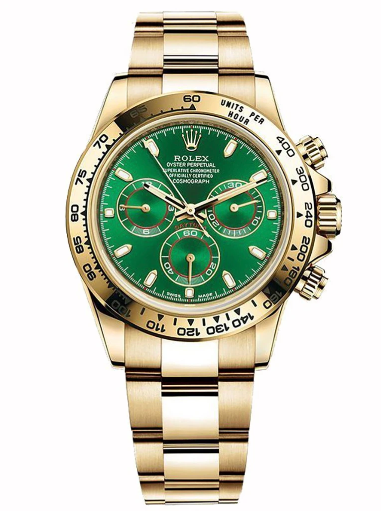 Rolex Daytona John Mayer Green Dial 116508 Yellow Gold
