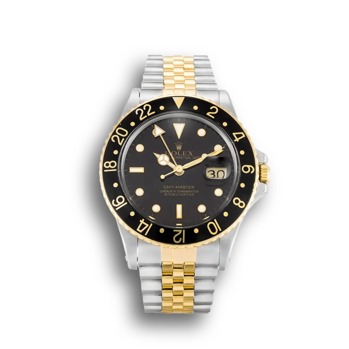 Rolex GMT-Master 16753 - 38mm Black Dial Two-Tone Nipple Dial