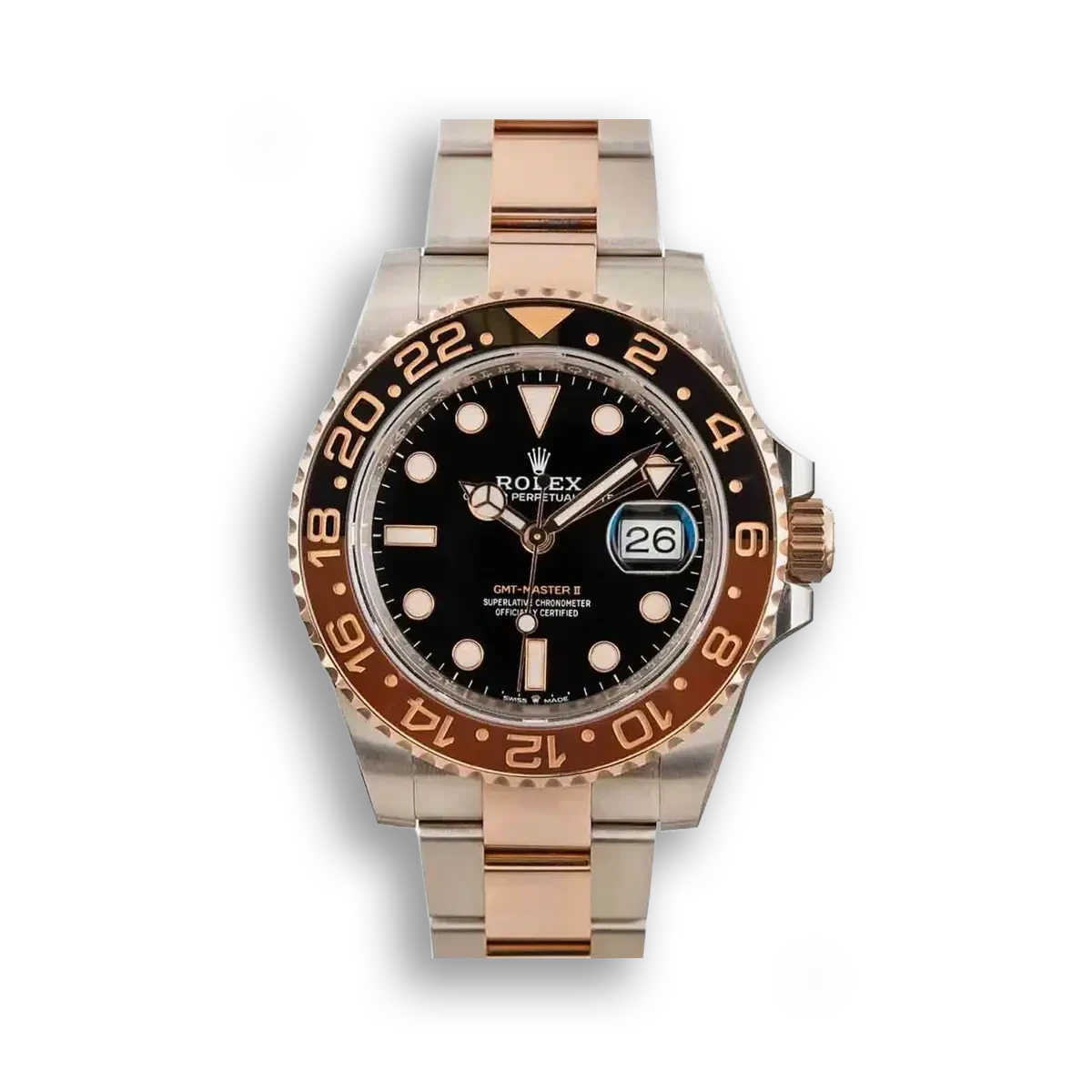 Rolex GMT-Master II 126711CHNR Root Beer - 40mm Black Dial Everose Gold