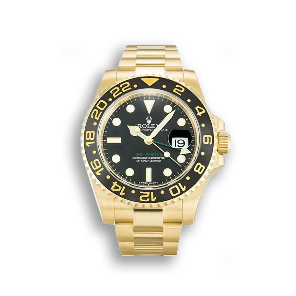 Rolex GMT-Master II 116718 - 40mm Black Dial Yellow Gold
