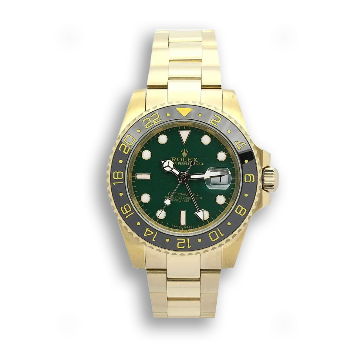Rolex GMT-Master II 116718LN - 40mm Green Dial Gold Case