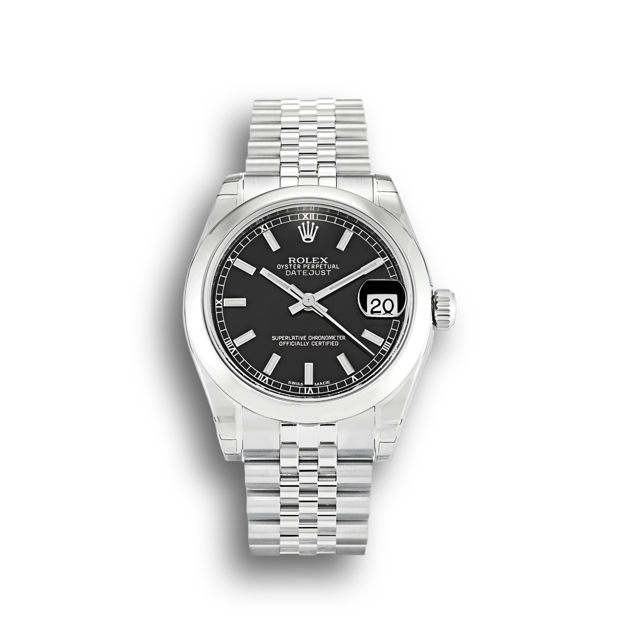 Rolex Lady-Datejust 178240 Black Dial 31mm Midsize Oyster