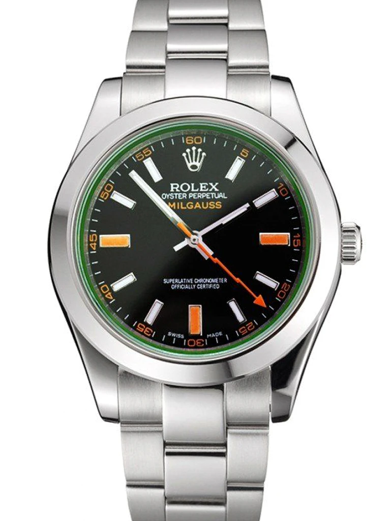 Rolex Milgauss 41mm Black Dial REP016836 Steel Watch