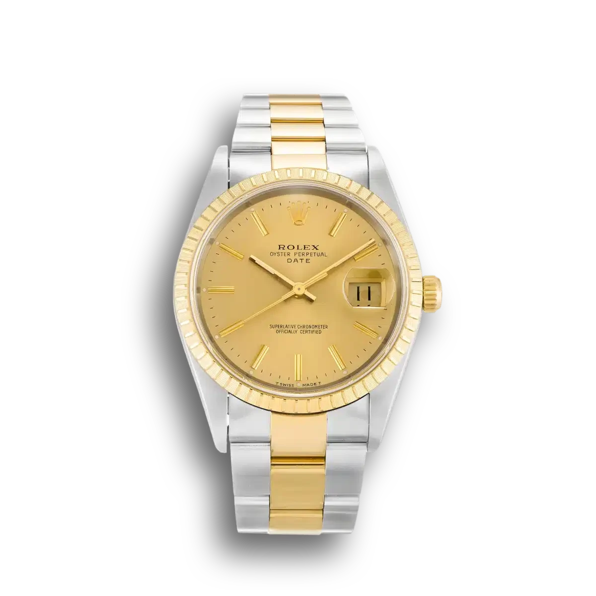 Rolex Oyster Perpetual 34mm Champagne Dial 15223