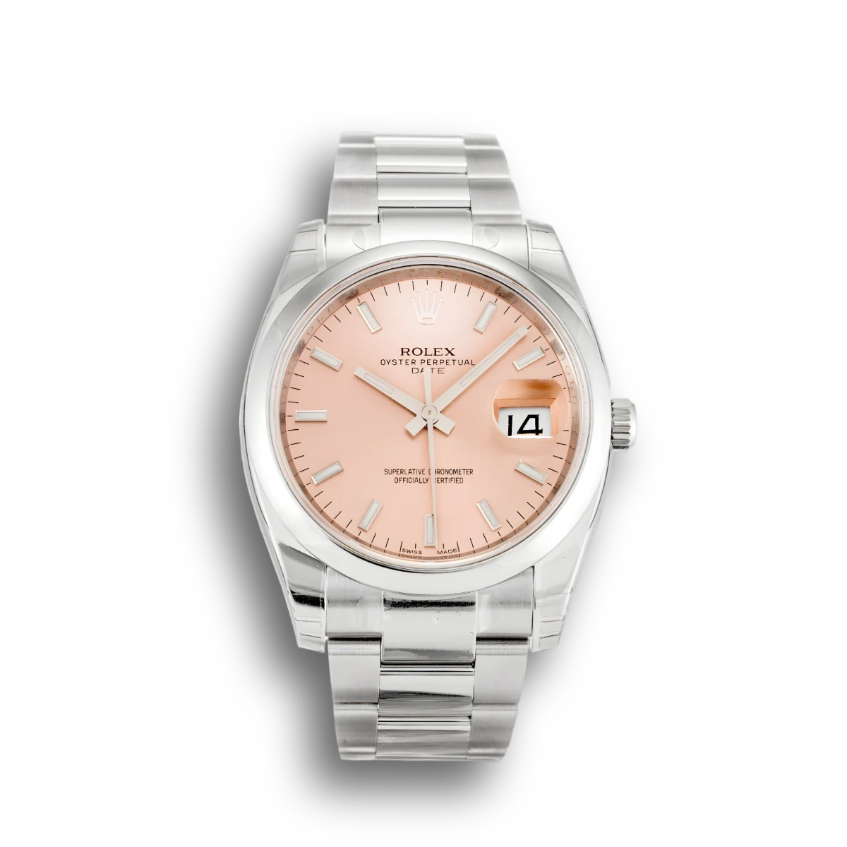 Rolex Oyster Perpetual 34mm Salmon Dial 115200