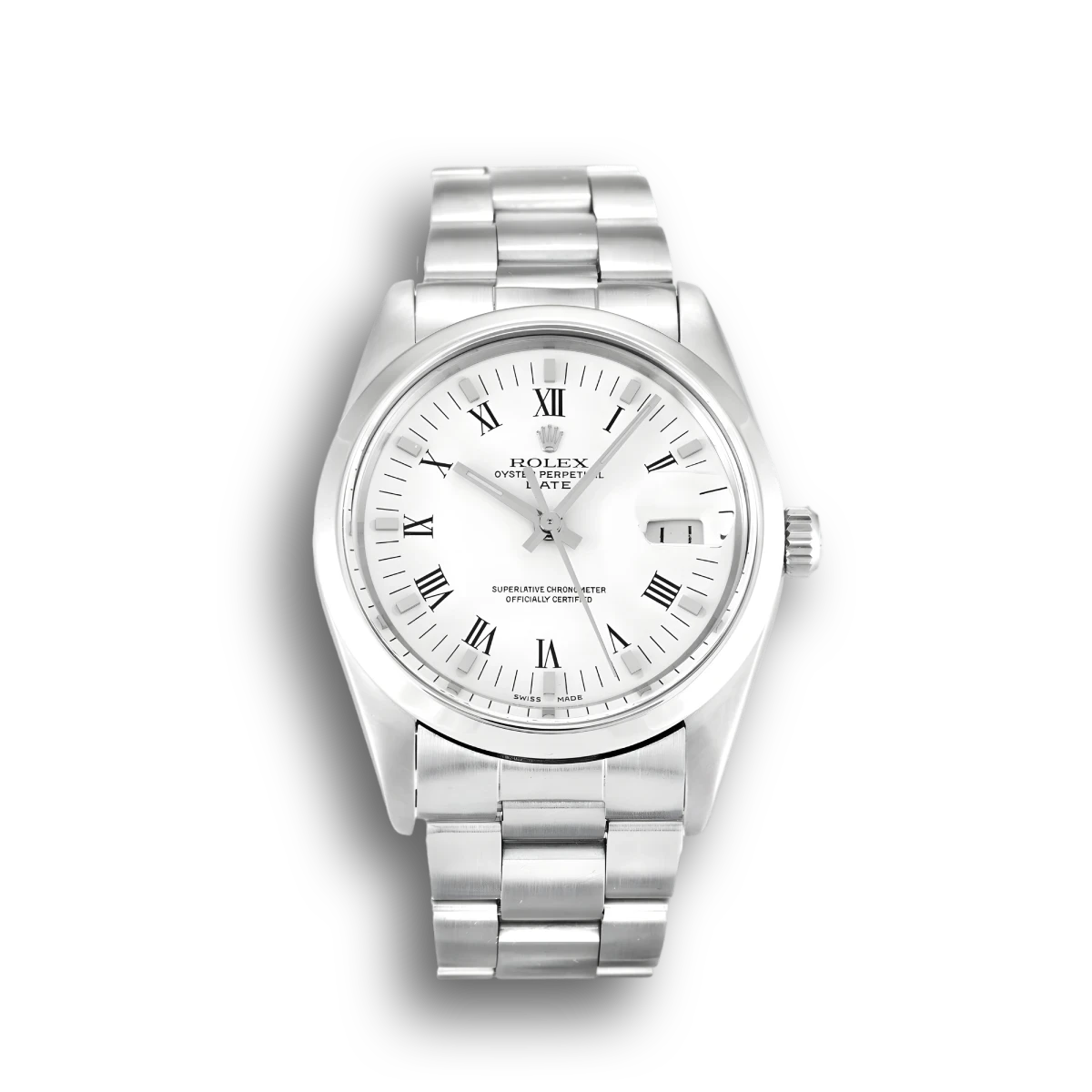 Rolex Oyster Perpetual 34mm White Dial 15000