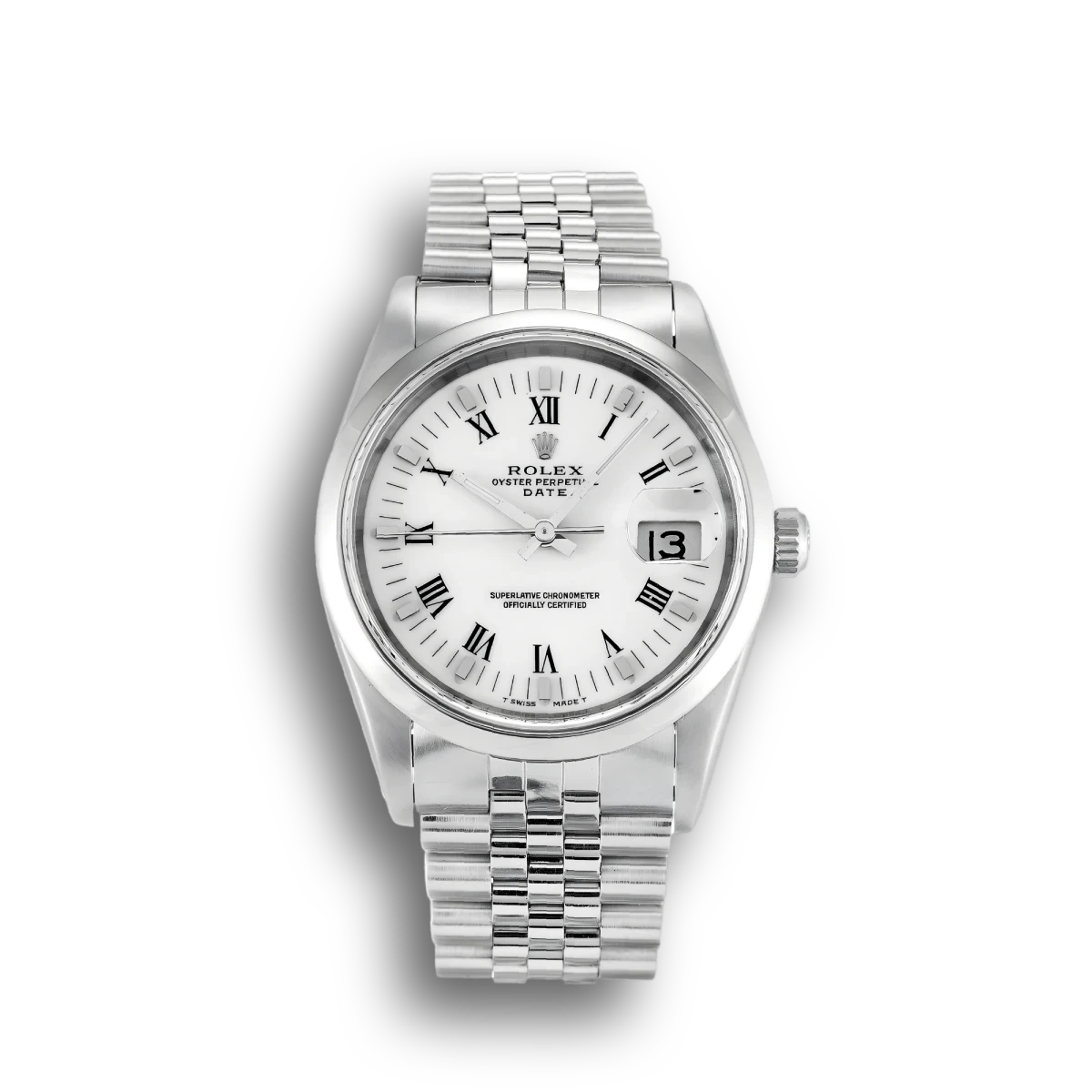 Rolex Oyster Perpetual 34mm White Dial 15200