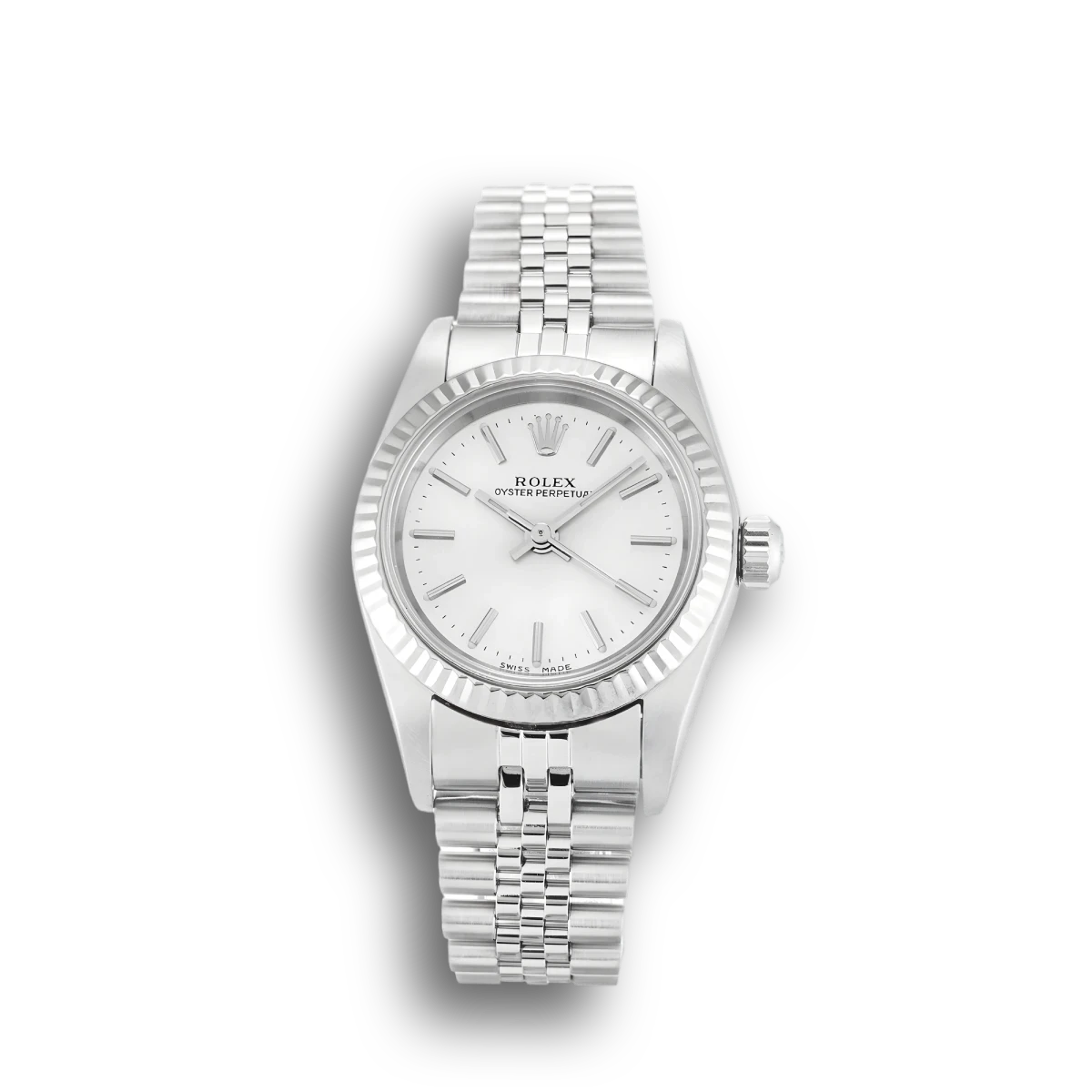 Rolex Oyster Perpetual Lady 24mm Silver Dial 67194