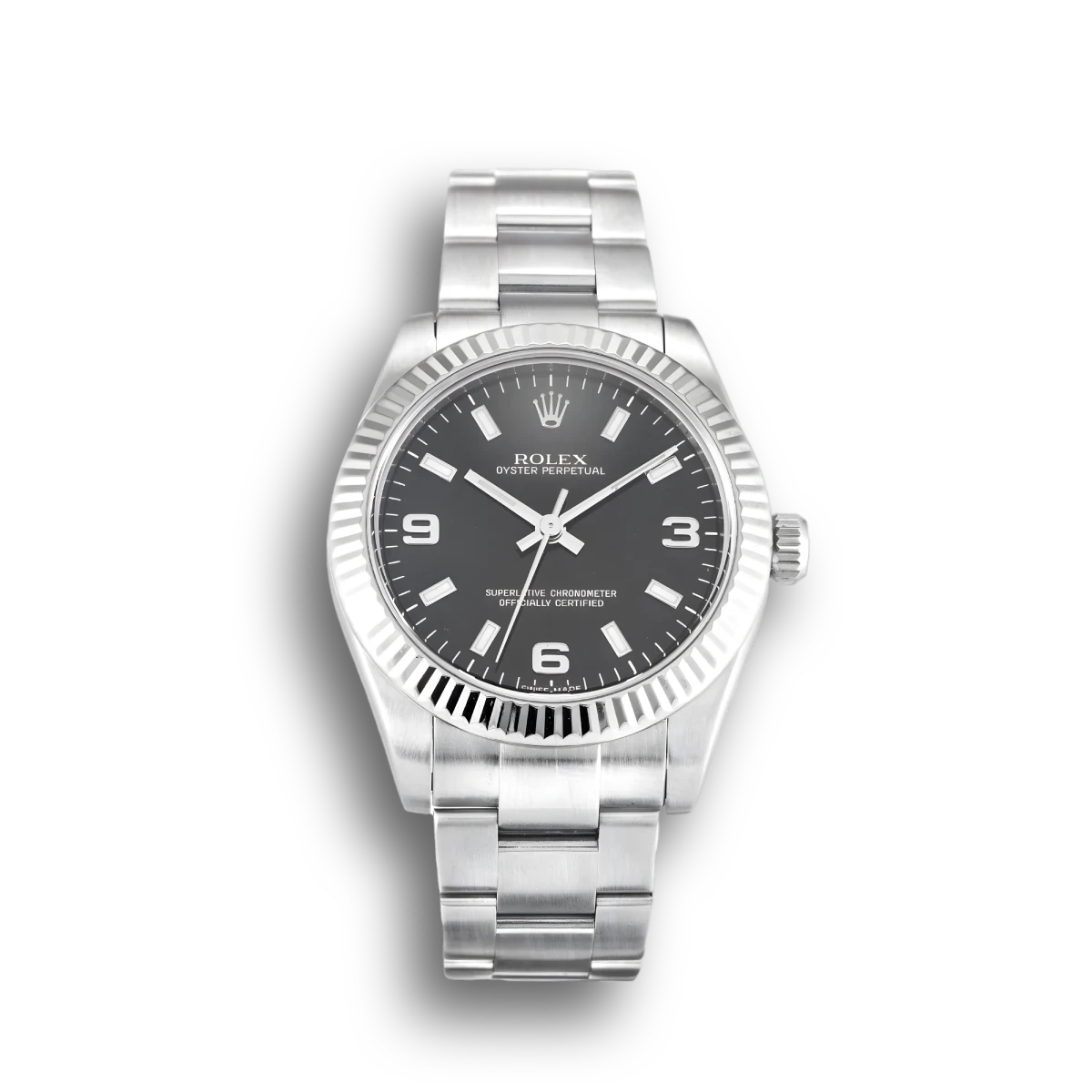 Rolex Oyster Perpetual Lady 31mm Black Dial 177234