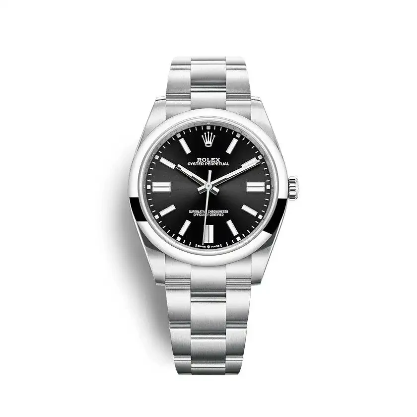 Rolex Oyster Perpetual 34mm Black Dial 124200