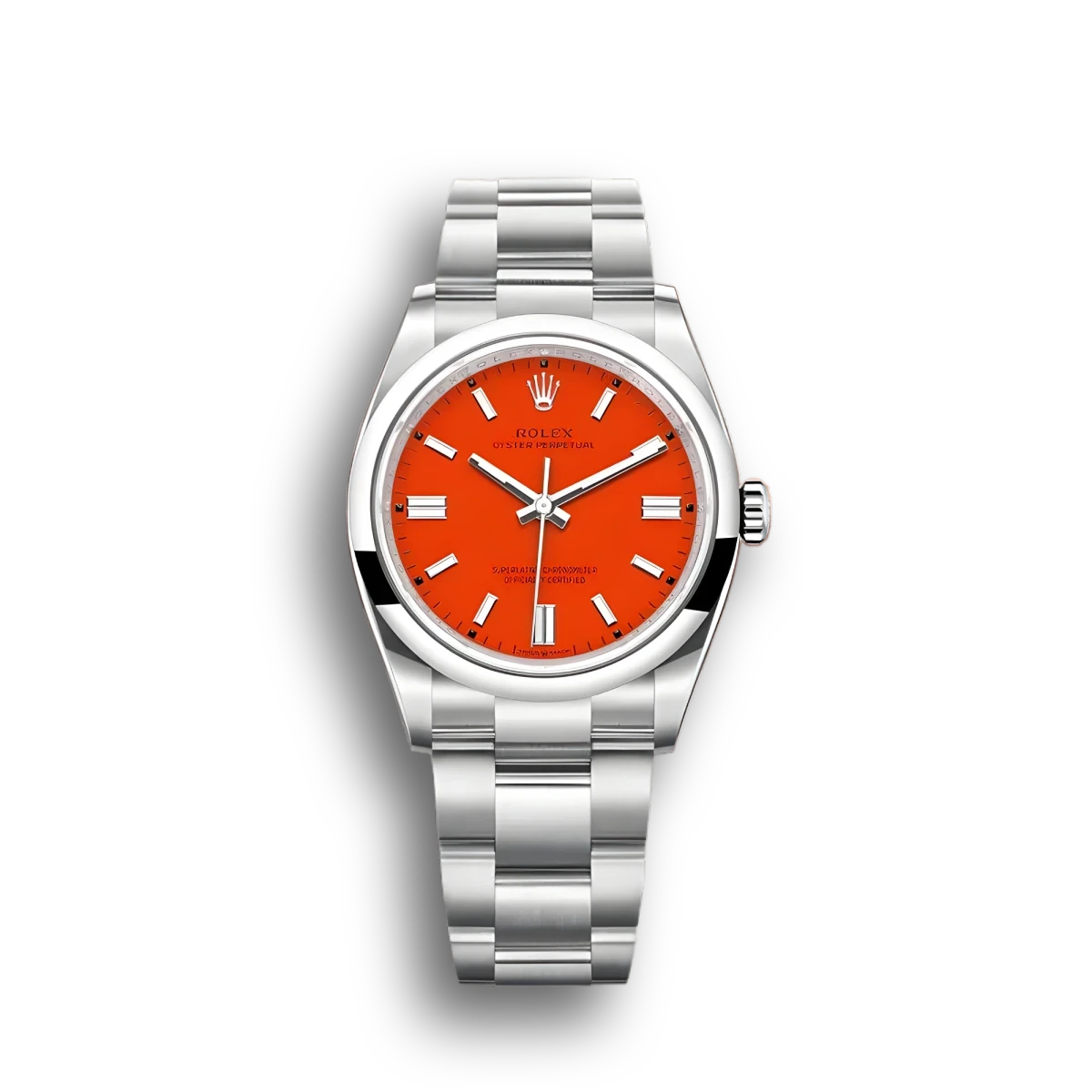 Oyster Perpetual 36mm Coral Red Dial 126000