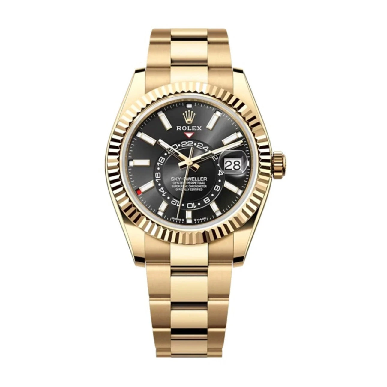 Rolex Sky-Dweller 42mm Bright Black Dial Everose Ref. 336938