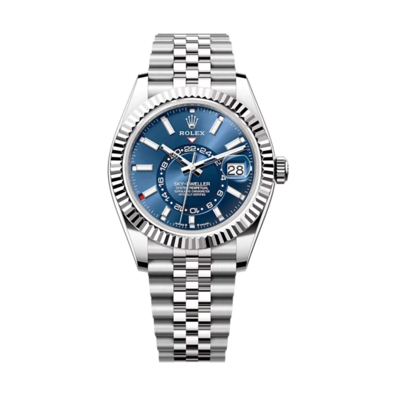 Rolex Sky-Dweller 42mm Bright Blue Dial Jubilee Ref. 336934