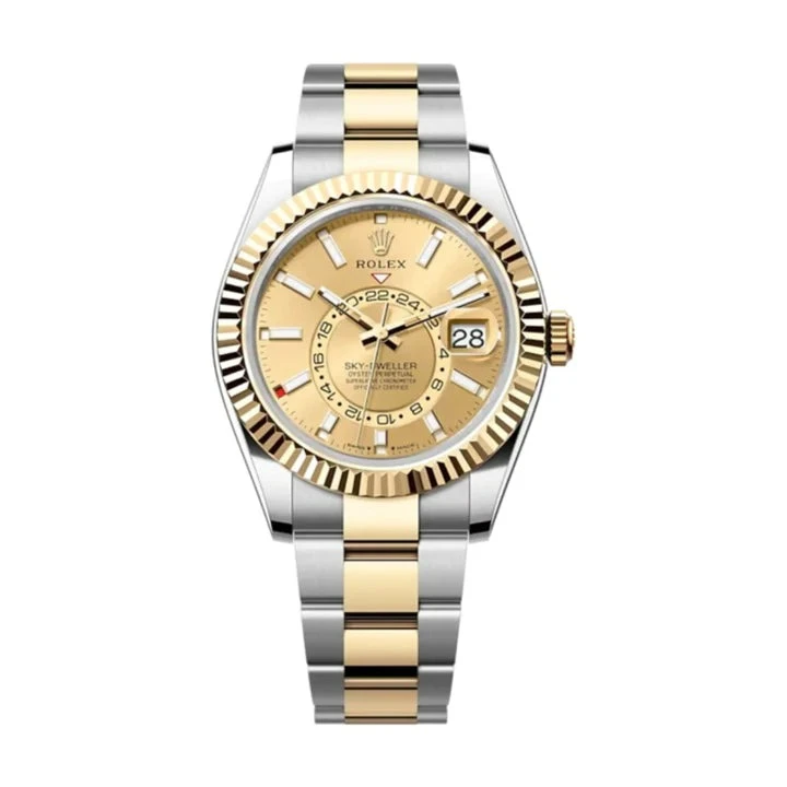 Rolex Sky-Dweller 42mm Champagne Dial Two-Tone Ref. 336933
