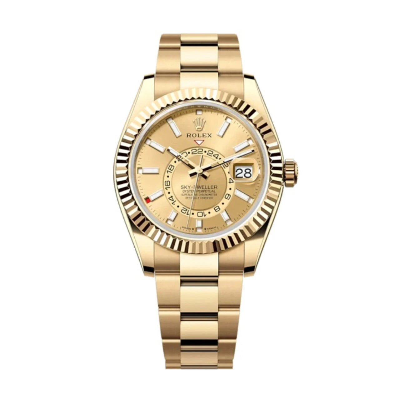 Rolex Sky-Dweller 42mm Champagne Dial Everose Ref. 336938