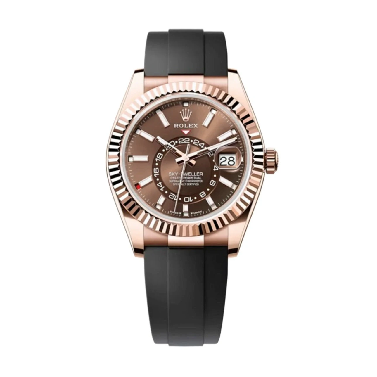Rolex Sky-Dweller 42mm Chocolate Dial Everose Ref. 336235
