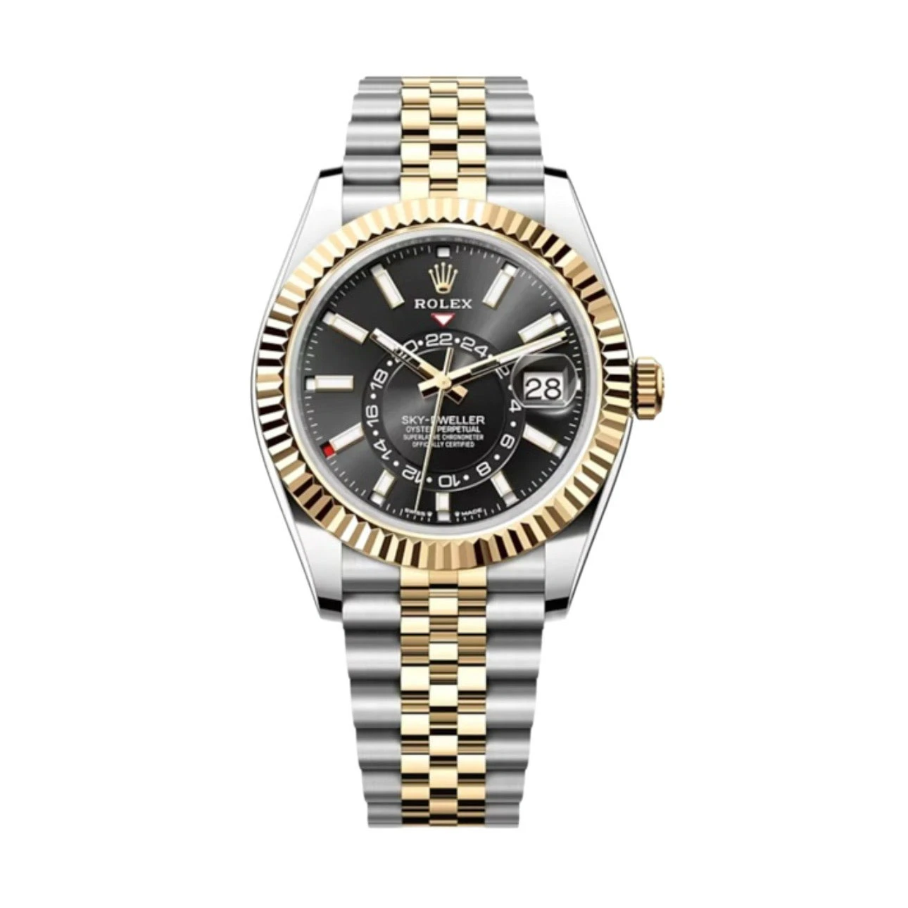 Rolex Sky-Dweller 42mm Black Dial Two-Tone Ref. 336933