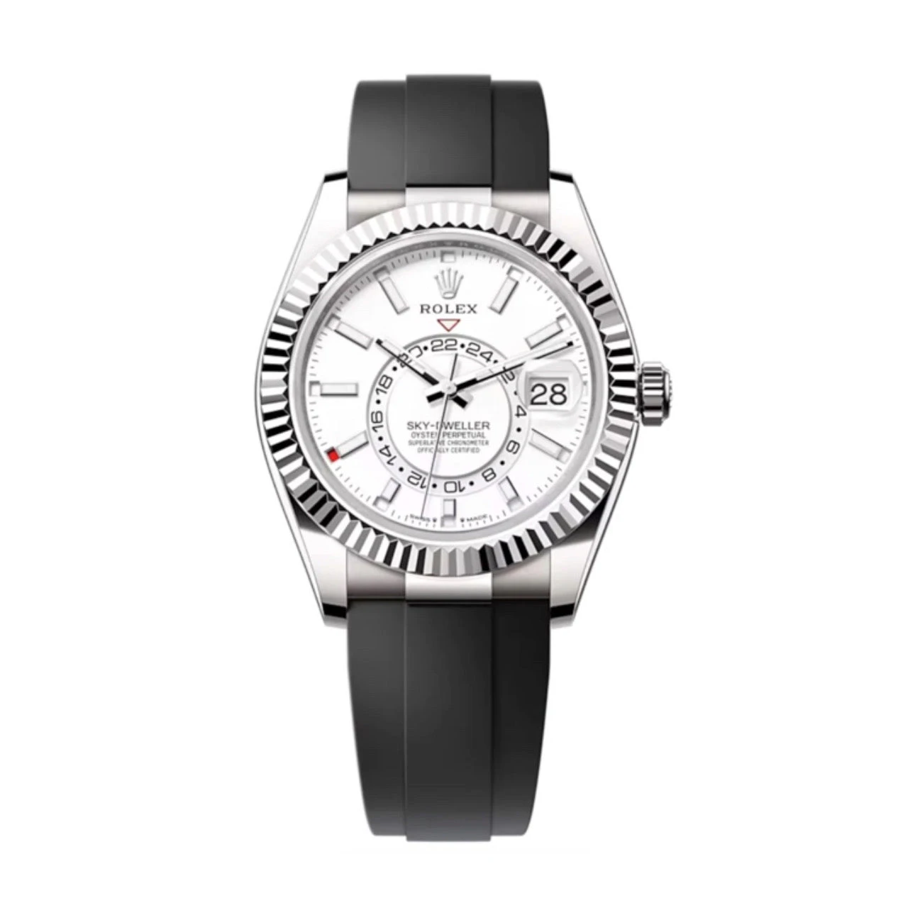 Rolex Sky-Dweller 42mm Intense White Dial White Gold Ref. 336239