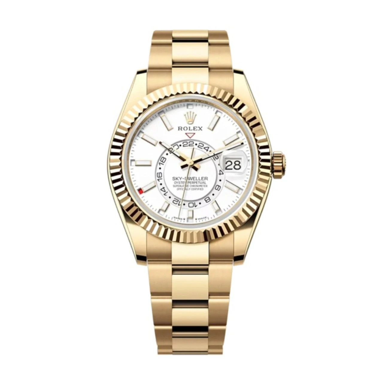 Rolex Sky-Dweller 42mm Intense White Dial Everose Ref. 336938