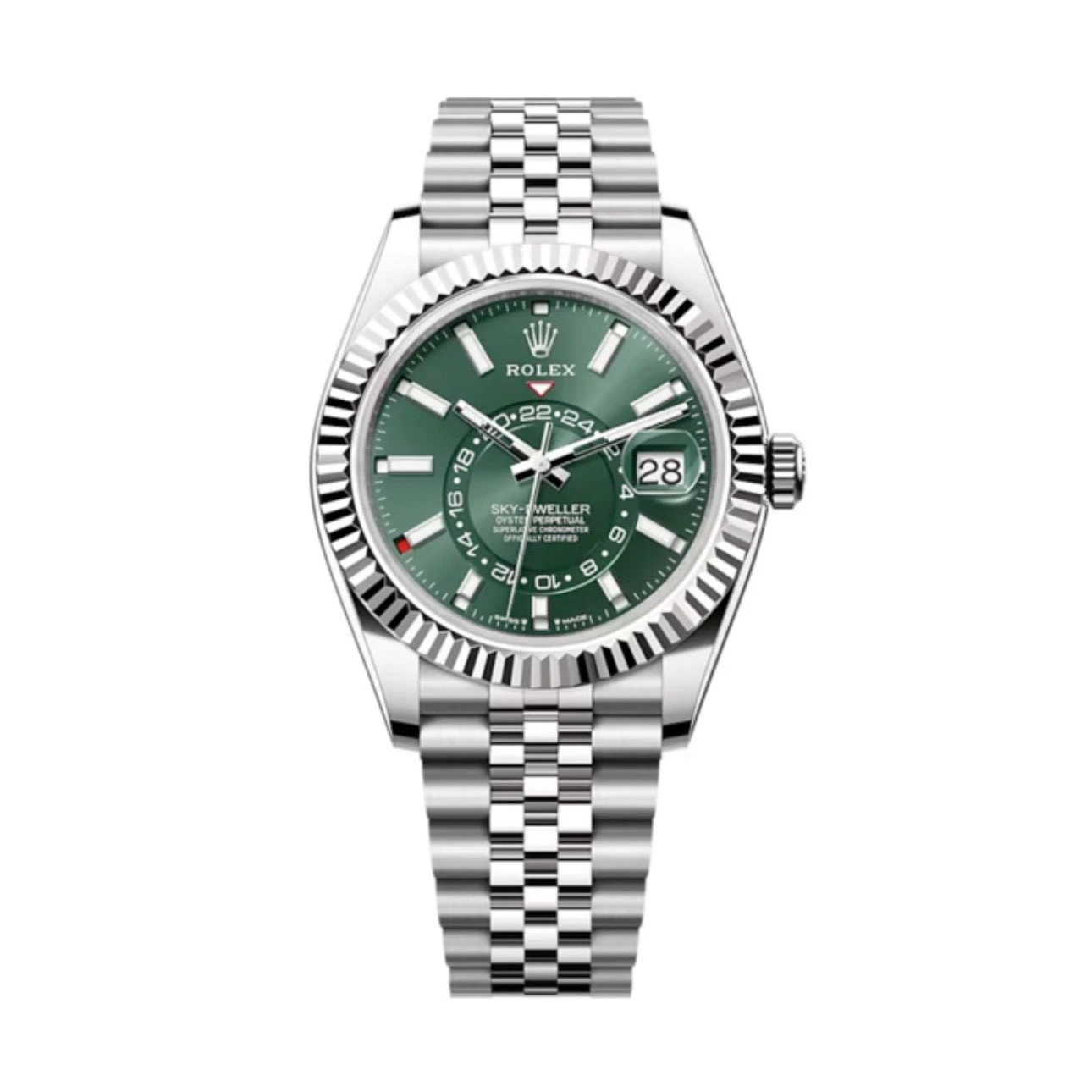 Rolex Sky-Dweller 42mm Mint Green Dial Jubilee Ref. 336934