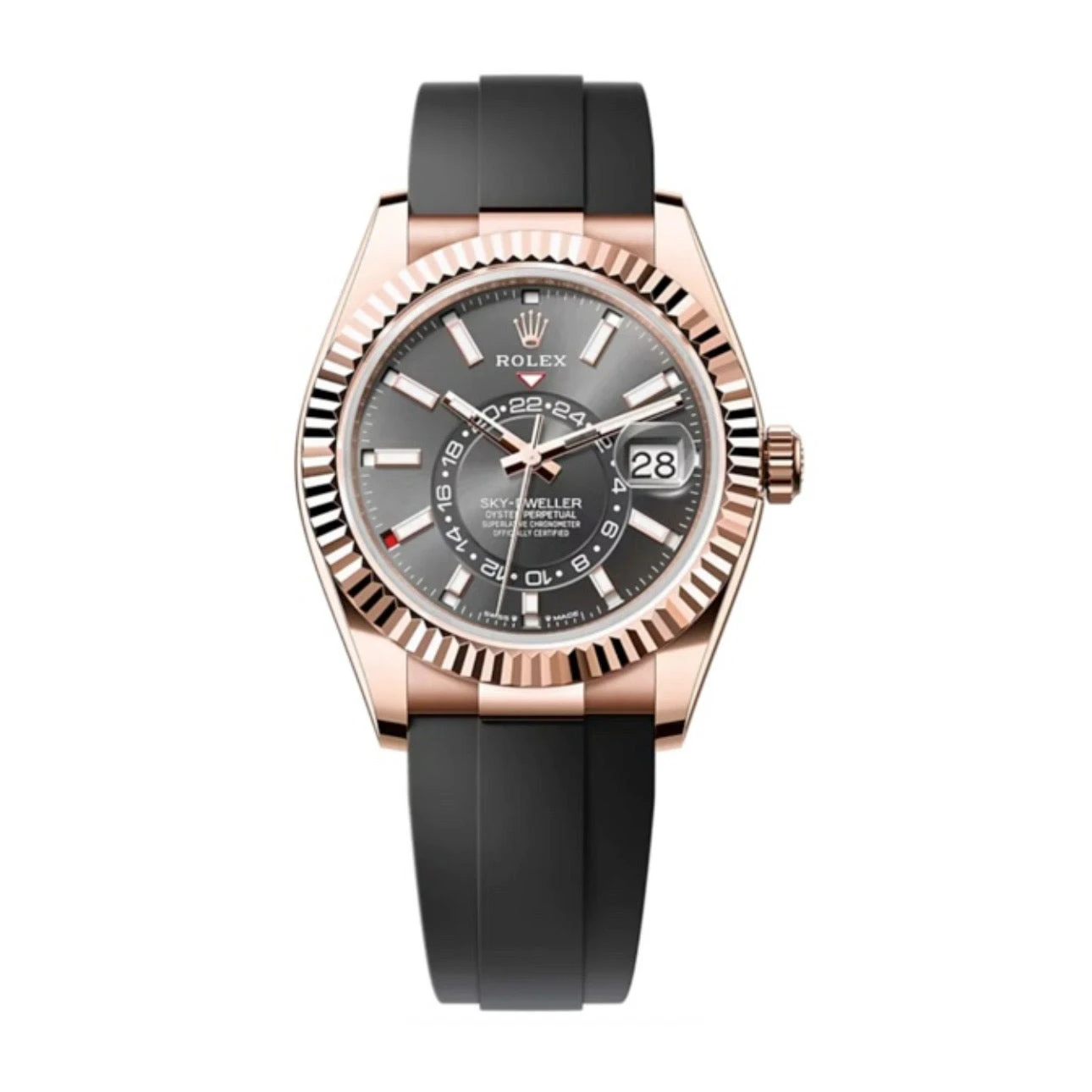 Rolex Sky-Dweller 42mm Slate Grey Dial Everose Ref. 336235