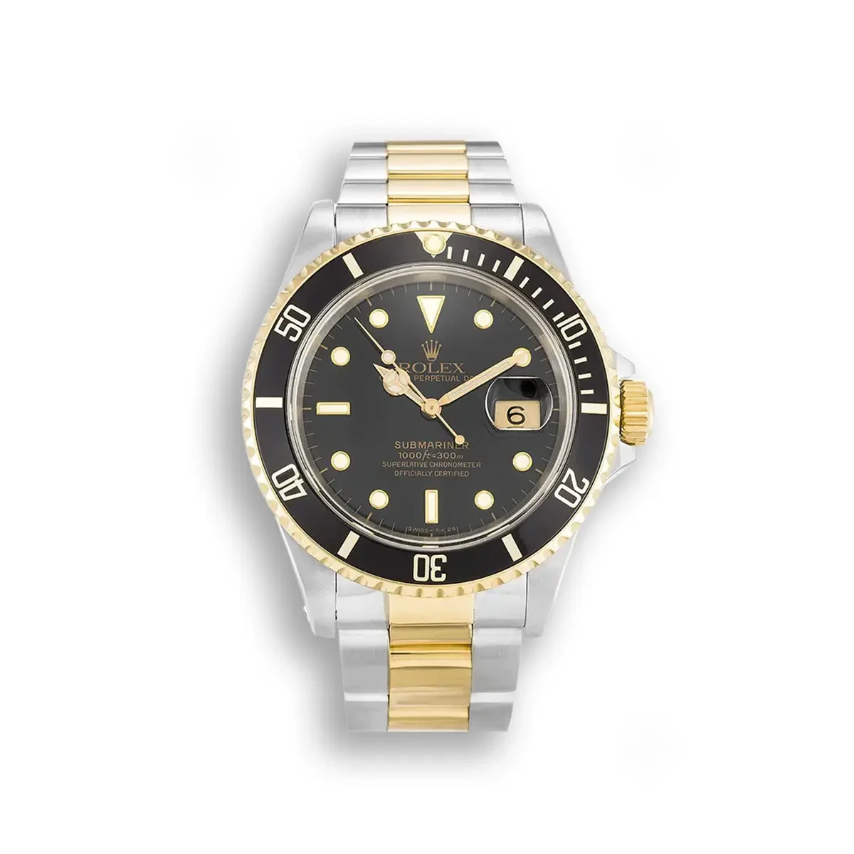 Rolex Submariner 16613 40mm Black Dial Two-Tone
