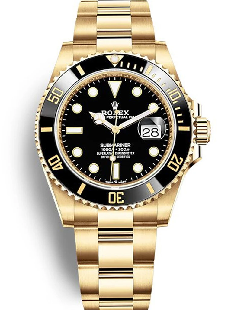 Submariner 40mm Black Dial 116618LN Yellow Gold Watch