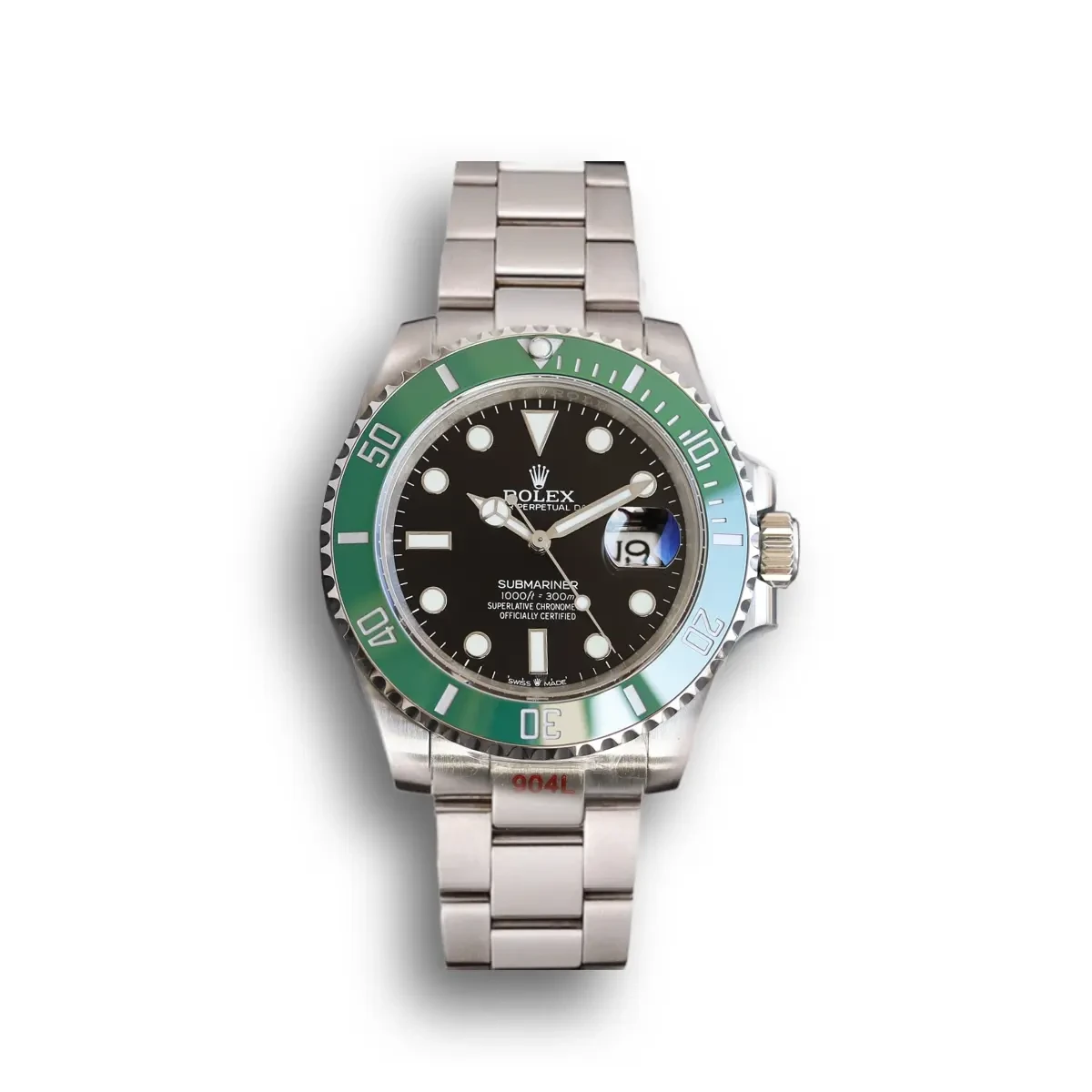 Submariner 41mm Black Dial Green Bezel 126610 Watch