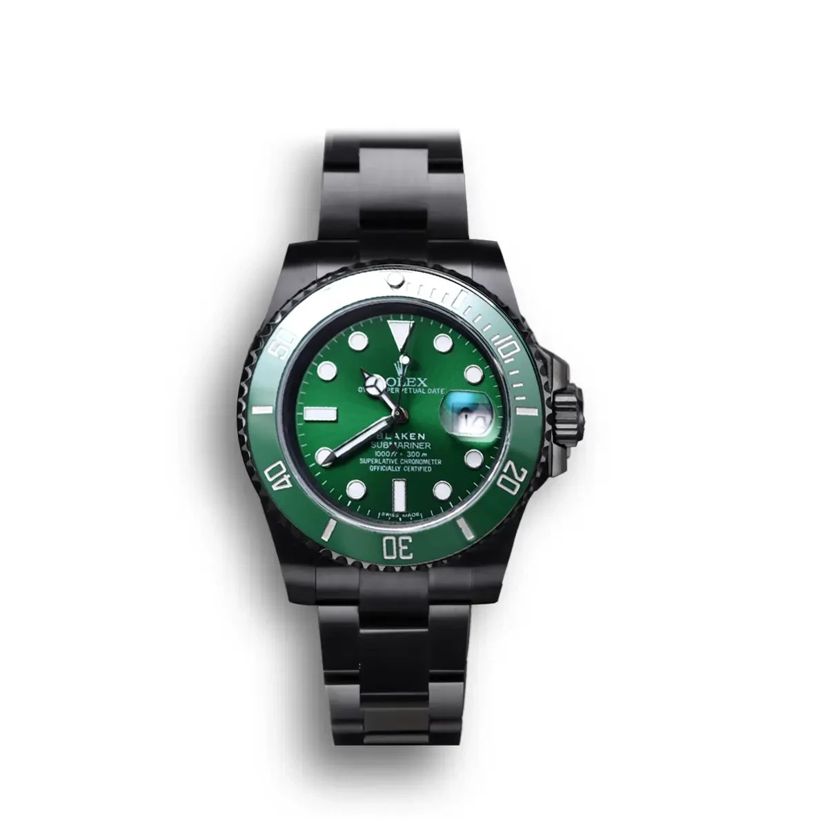 Submariner BLAKEN 116610 v9 Green Dial Dive Watch